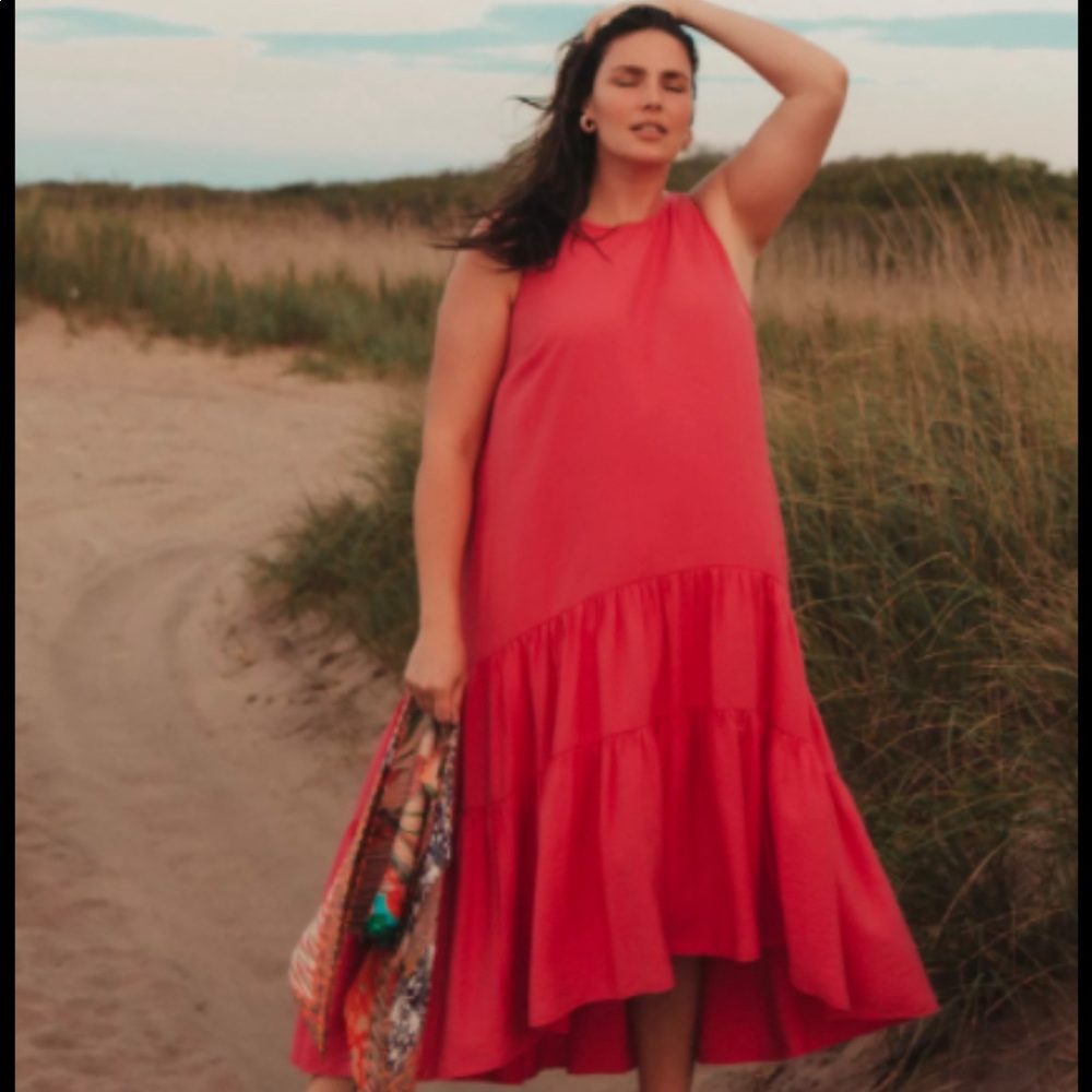 Maeve by Anthropologie size small Pink maxi dress